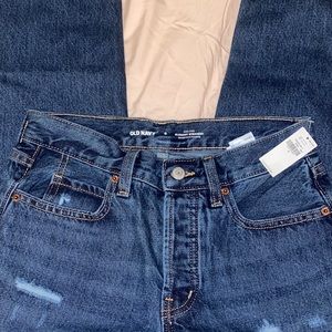 Old Navy High Rise Slouchy Straight Jeans